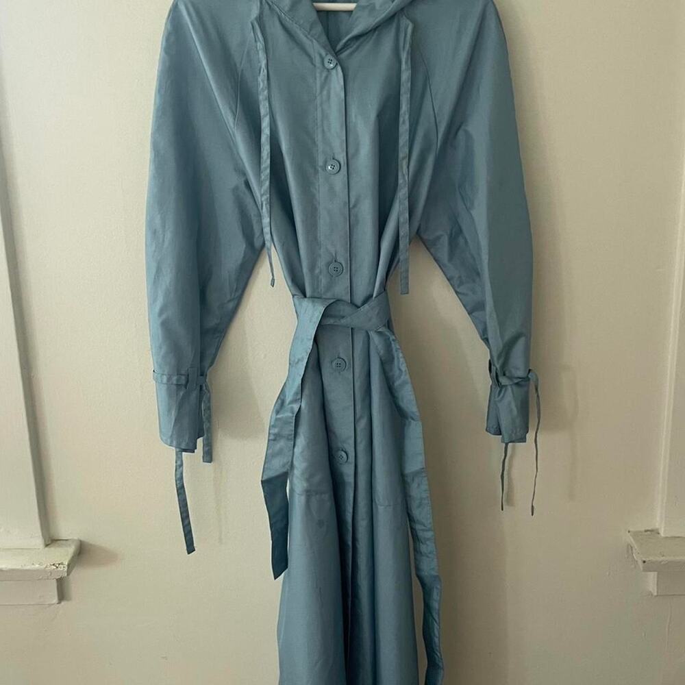 Vintage blue lightweight hooded jacket - Picture 8 of 8